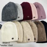 Czapki Damskie_ paczka 12szt _mix kolor 7825153