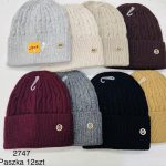 Czapki Damskie_ paczka 12szt _mix kolor 7825166