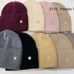 Czapki Damskie_ paczka 12szt _mix kolor 7825167
