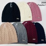 Czapki Damskie_ paczka 12szt _mix kolor 7825171