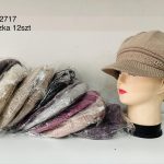 Czapki Damskie_ paczka 12szt _mix kolor 7825180