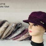 Czapki Damskie_ paczka 12szt _mix kolor 7825182