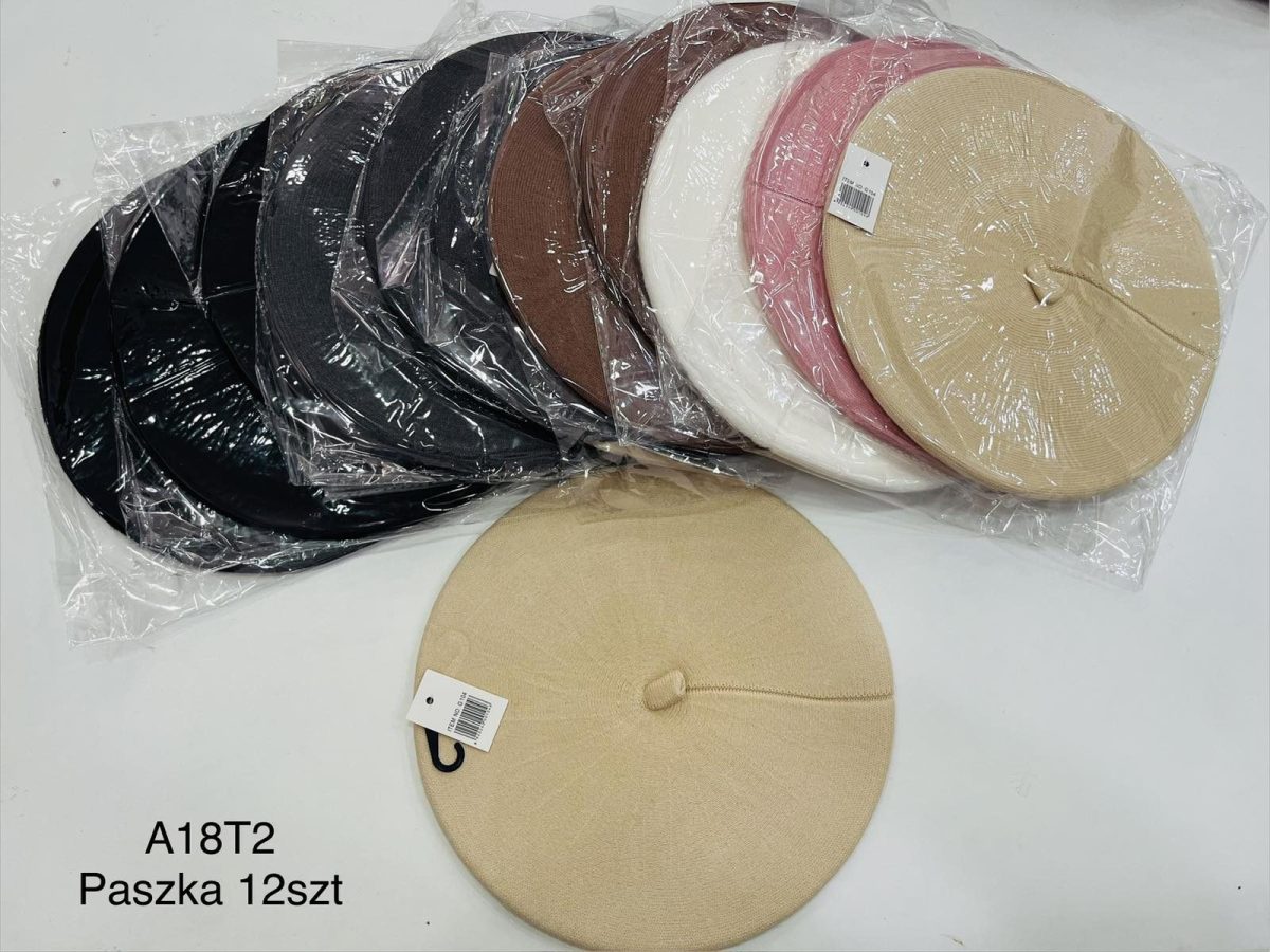 Czapki Damskie_ paczka 12szt _mix kolor 7825191