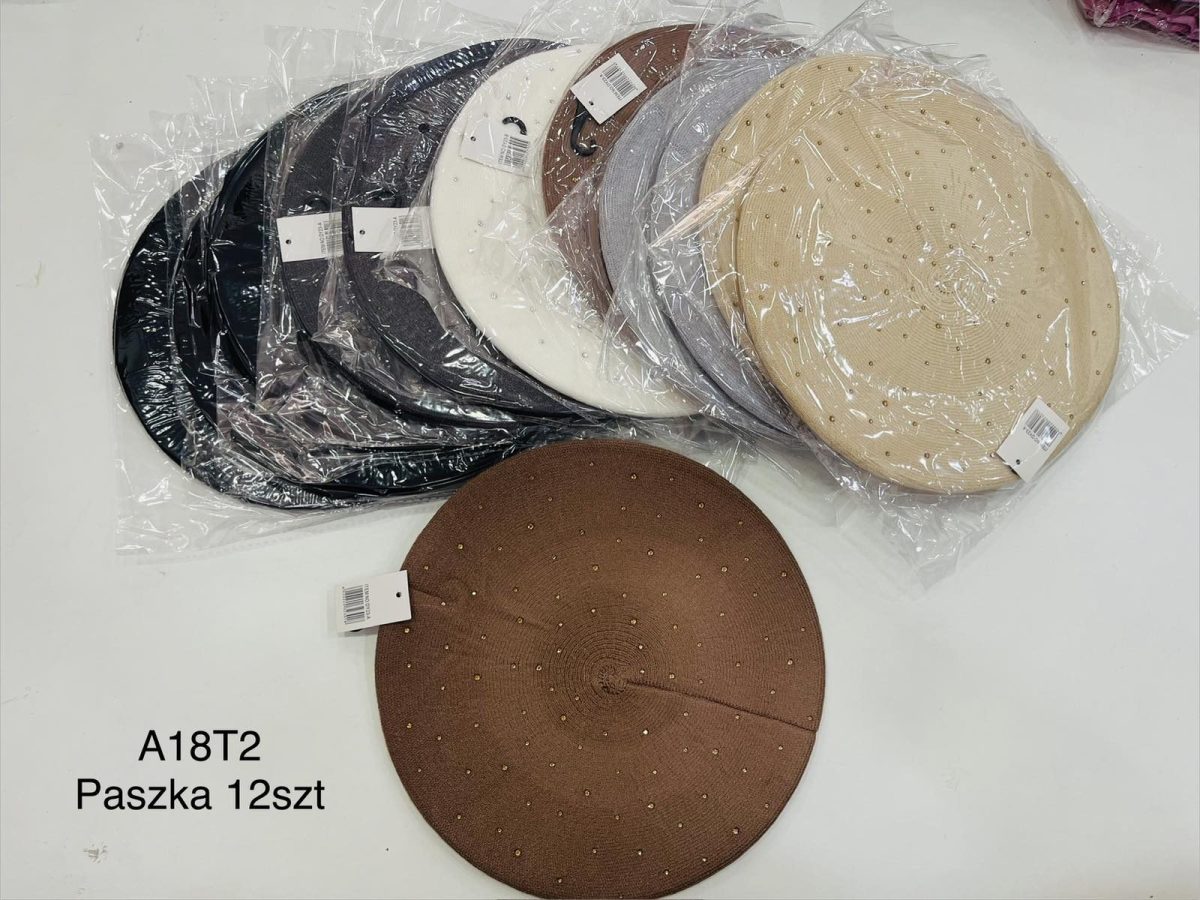 Czapki Damskie_ paczka 12szt _mix kolor 7825192