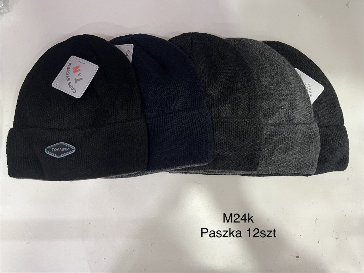 Czapki Męskie_ paczka 12szt _mix kolor 7825197