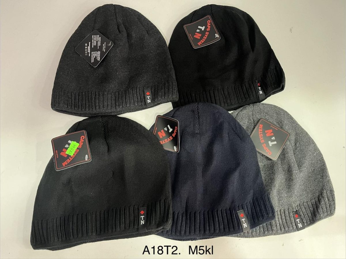 Czapki Męskie_ paczka 12szt _mix kolor 7825214