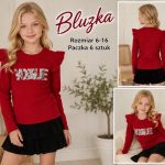 Bluzka DZIECIĘCA size 6-16 lat_ paczka 6szt _1 kolor 8472467