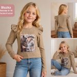Bluzka DZIECIĘCA size 6-16 lat_ paczka 6szt _1 kolor 8472468