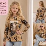 Bluzka DZIECIĘCA size 4-14 lat_ paczka 6szt _1 kolor 8472469