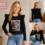 Bluzka DZIECIĘCA size 6-16 lat_ paczka 6szt _1 kolor 8472473