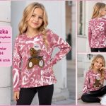 Bluzka DZIECIĘCA size 4-14 lat_ paczka 6szt _1 kolor 8472474