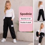 Spodnie DZIECIĘCA size 4-14 lat_ paczka 6szt _1 kolor 8472487