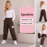Spodnie DZIECIĘCA size 4-14 lat_ paczka 6szt _1 kolor 8472488
