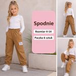 Spodnie DZIECIĘCA size 4-14 lat_ paczka 6szt _1 kolor 8472489