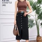 Spódnica długa Jeansowa Damskie _size xs-xl_ paczka 12szt_ 4086282