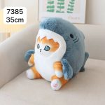 Maskotka kot rekin 35 cm 9890395