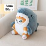 Maskotka kot rekin 50 cm 9890397