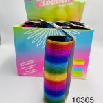 SPRĘŻYNA DO ZABAWY KOLOROWA TĘCZOWA PLASTIKOWA 7316056