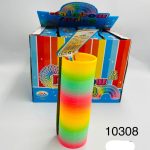 SPRĘŻYNA DO ZABAWY KOLOROWA TĘCZOWA PLASTIKOWA 7316055
