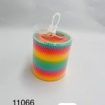SPRĘŻYNA DO ZABAWY KOLOROWA TĘCZOWA PLASTIKOWA 7316054