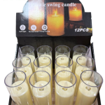 10cm ŚWIECZKA ELEKTRYCZNY WKŁAD DO ZNICZY ŚWIECA LED PŁOMIEŃ 4752027