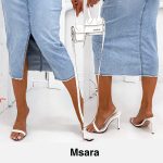 Spódnica długa Jeansowa Damskie  Msara _size 30-38_ paczka 10szt_ 3348893