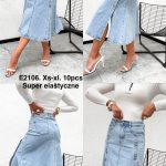 Spódnica długa Jeansowa Damskie Msara _size xs-xl_ paczka 10szt_ 3348896