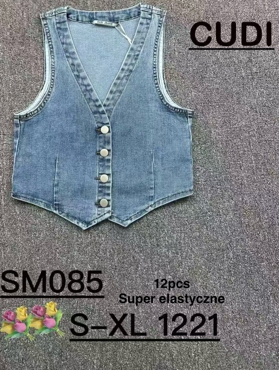 Kamizelki Jeansowa Damskie _size s-xl_ paczka 12szt_