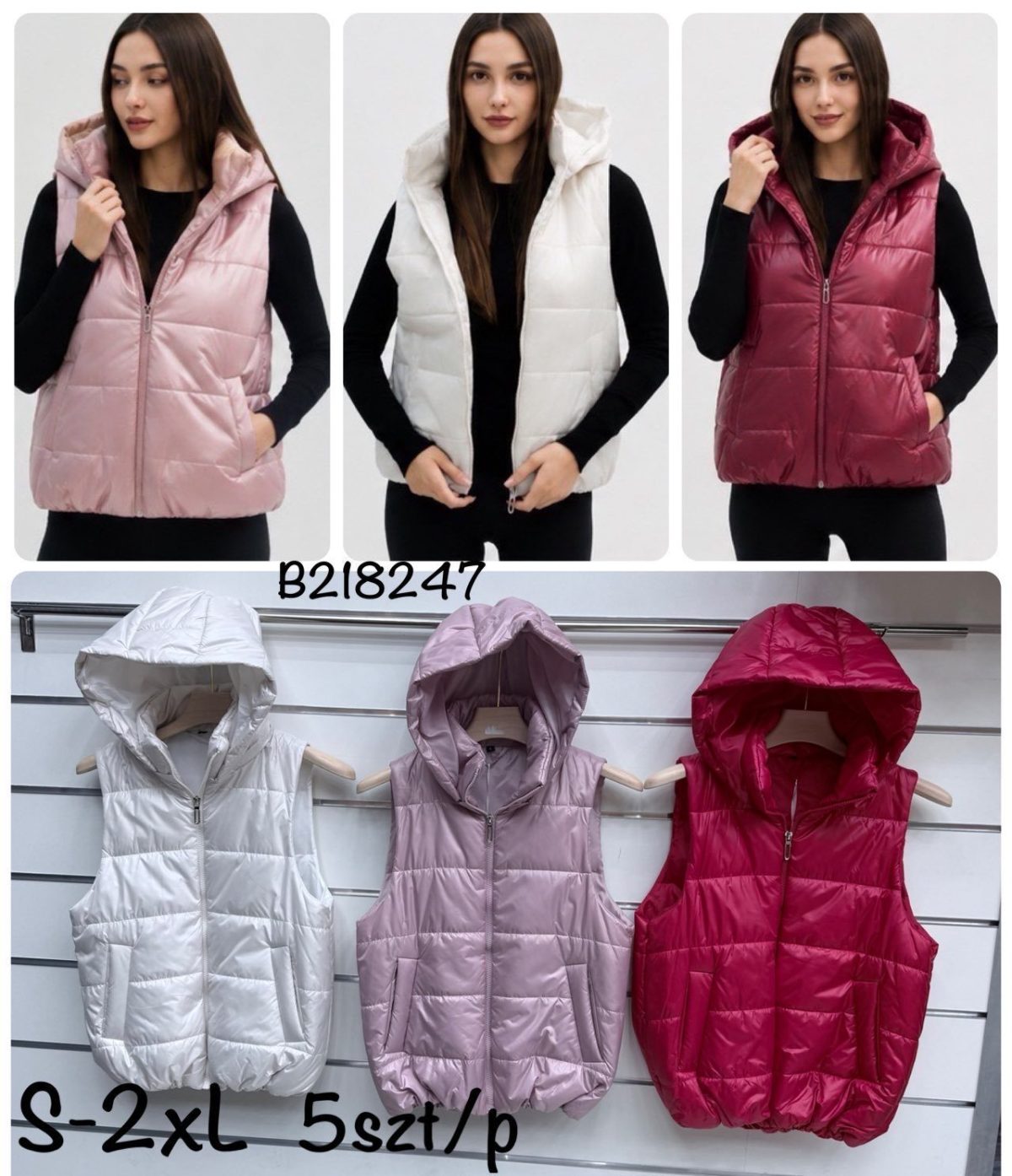 KamizelkiDamskie _size s-2xl_ paczka 5szt _1kolor 8072720