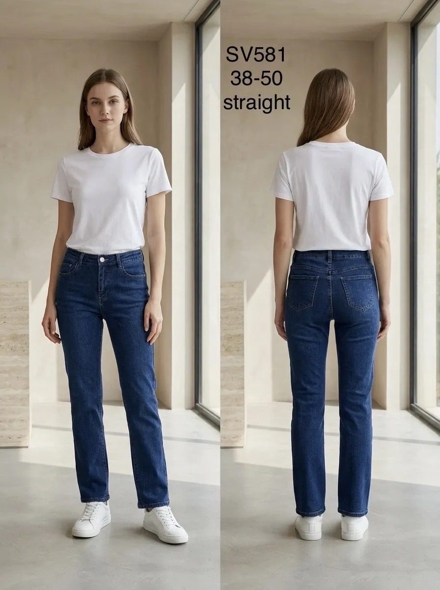 Jeansy Damskie _size 38-50_ paczka 10szt_ 8072899