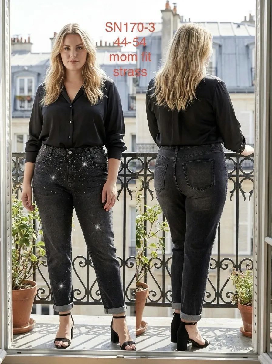 Jeansy Damskie _size 44-54_ paczka 10szt_ 8072901