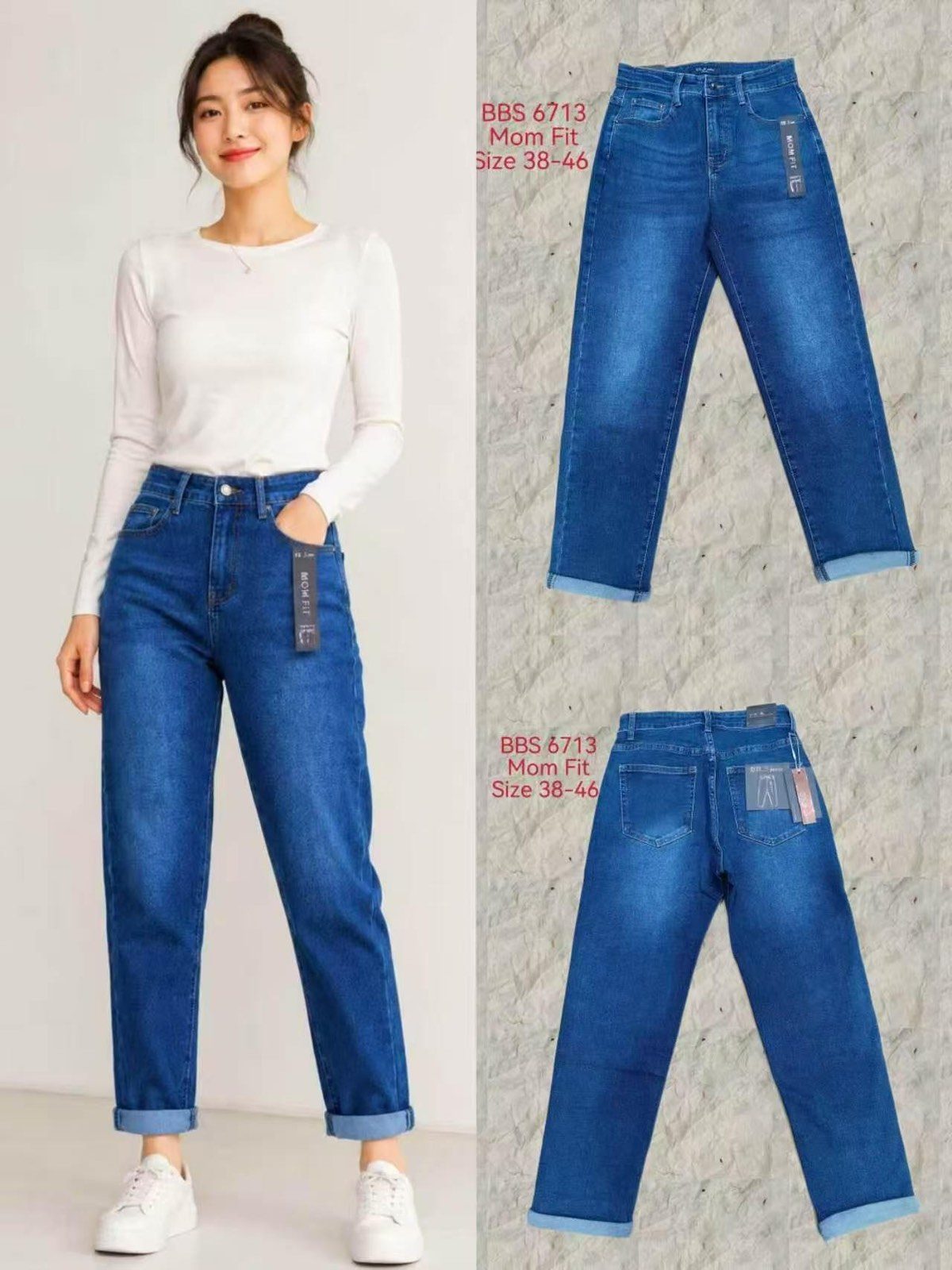 Jeansy Damskie _size 38-46_ paczka 10szt_ 8072909