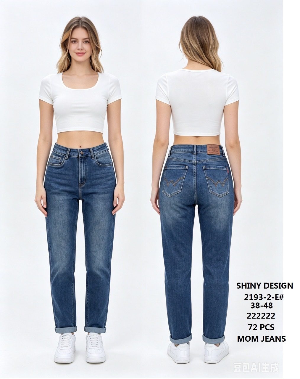 Jeansy Damskie _size 38-48_ paczka 12szt_ 3369119