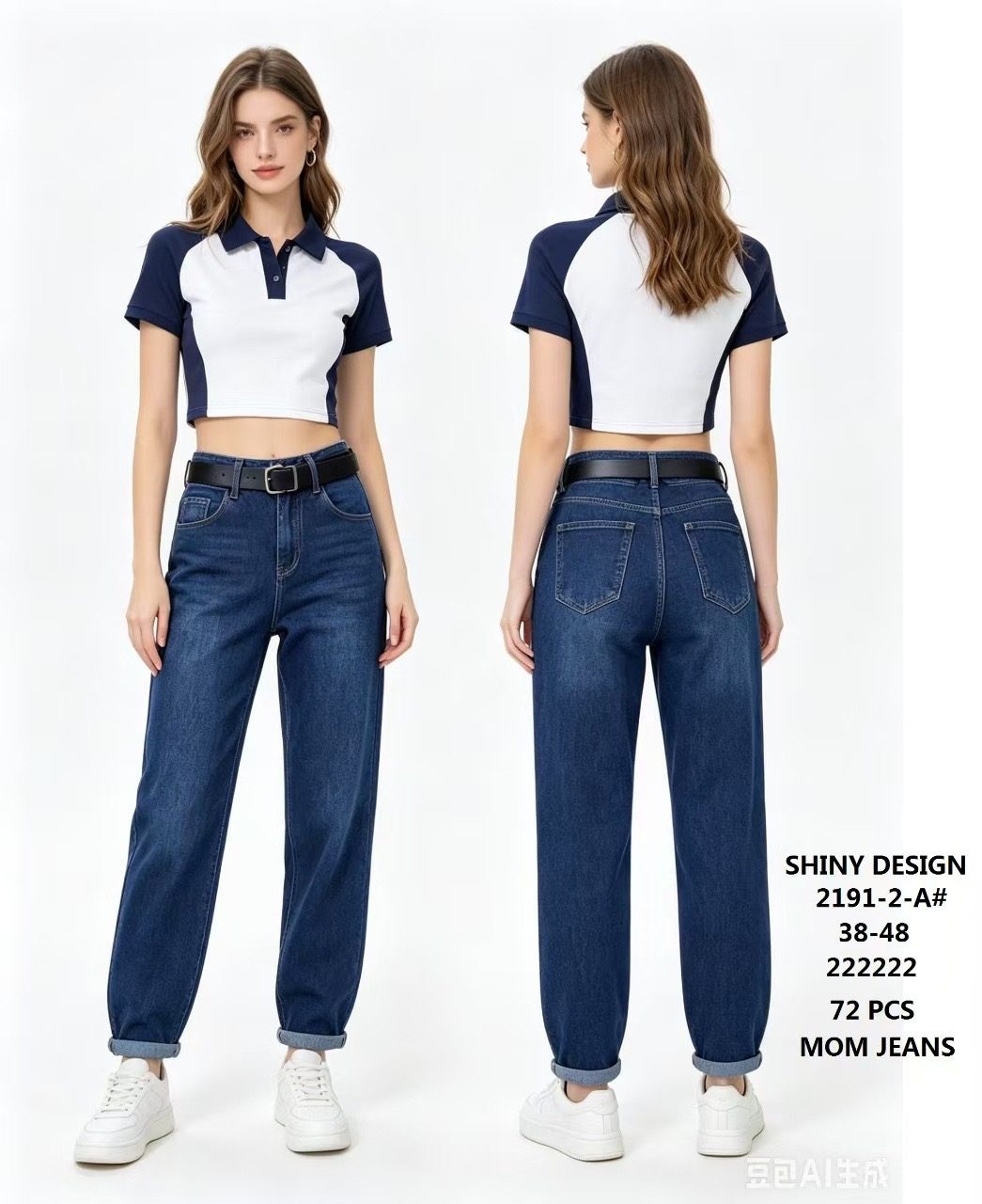 Jeansy Damskie _size 38-48_ paczka 12szt_ 3369125