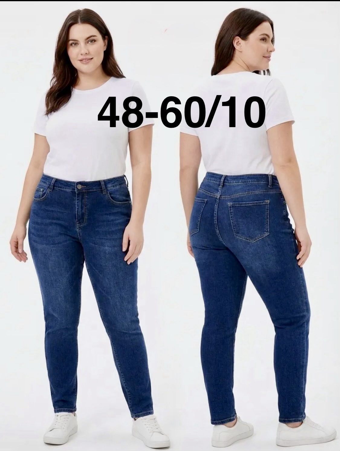 Jeansy Damskie _size 48-60_ paczka 10szt_ 3369183