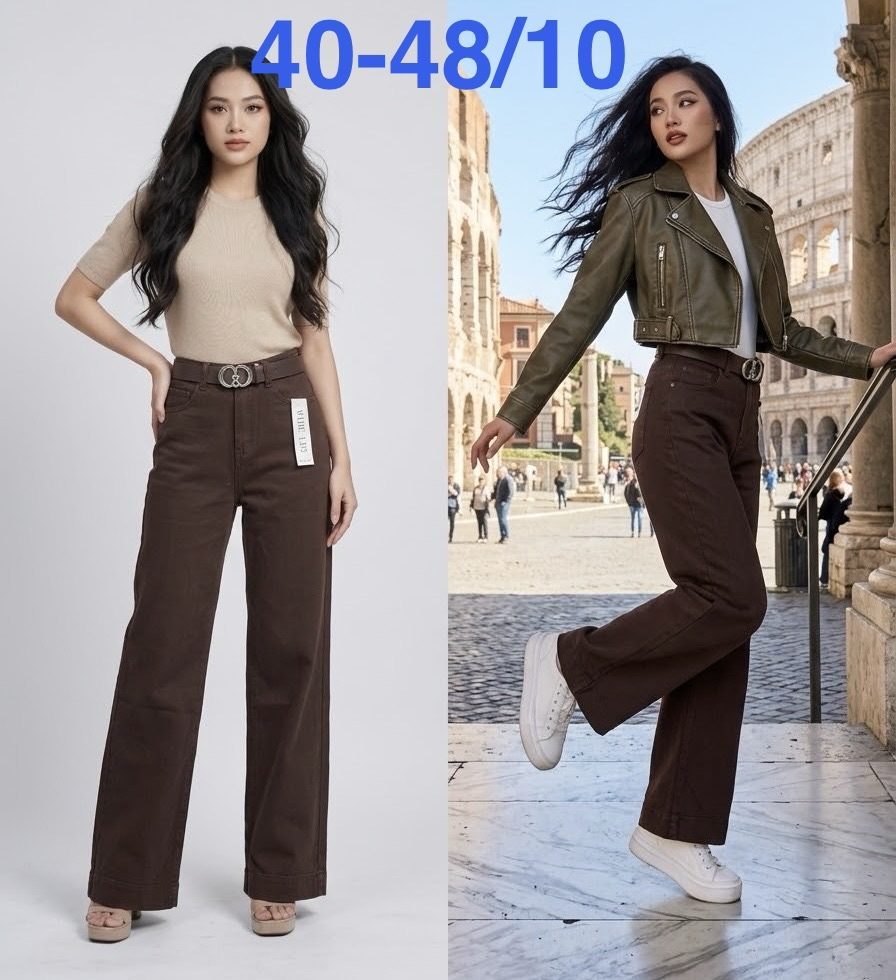 Jeansy Damskie _size 40-48_ paczka 10szt_ 3369186