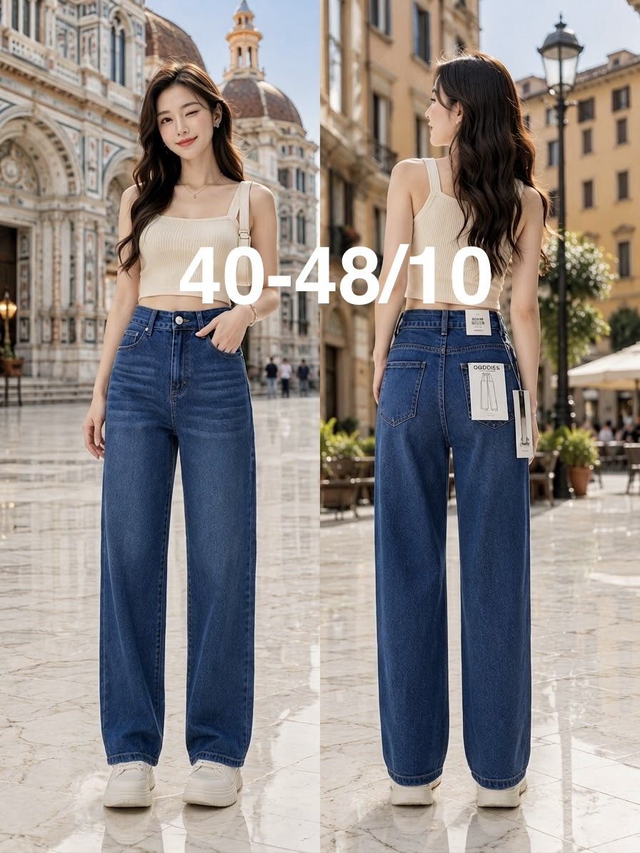 Jeansy Damskie _size 40-48_ paczka 10szt_ 3369187