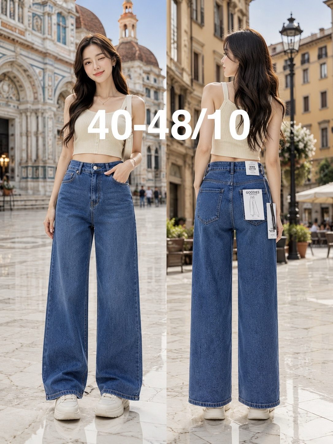 Jeansy Damskie _size 40-48_ paczka 10szt_ 3369188