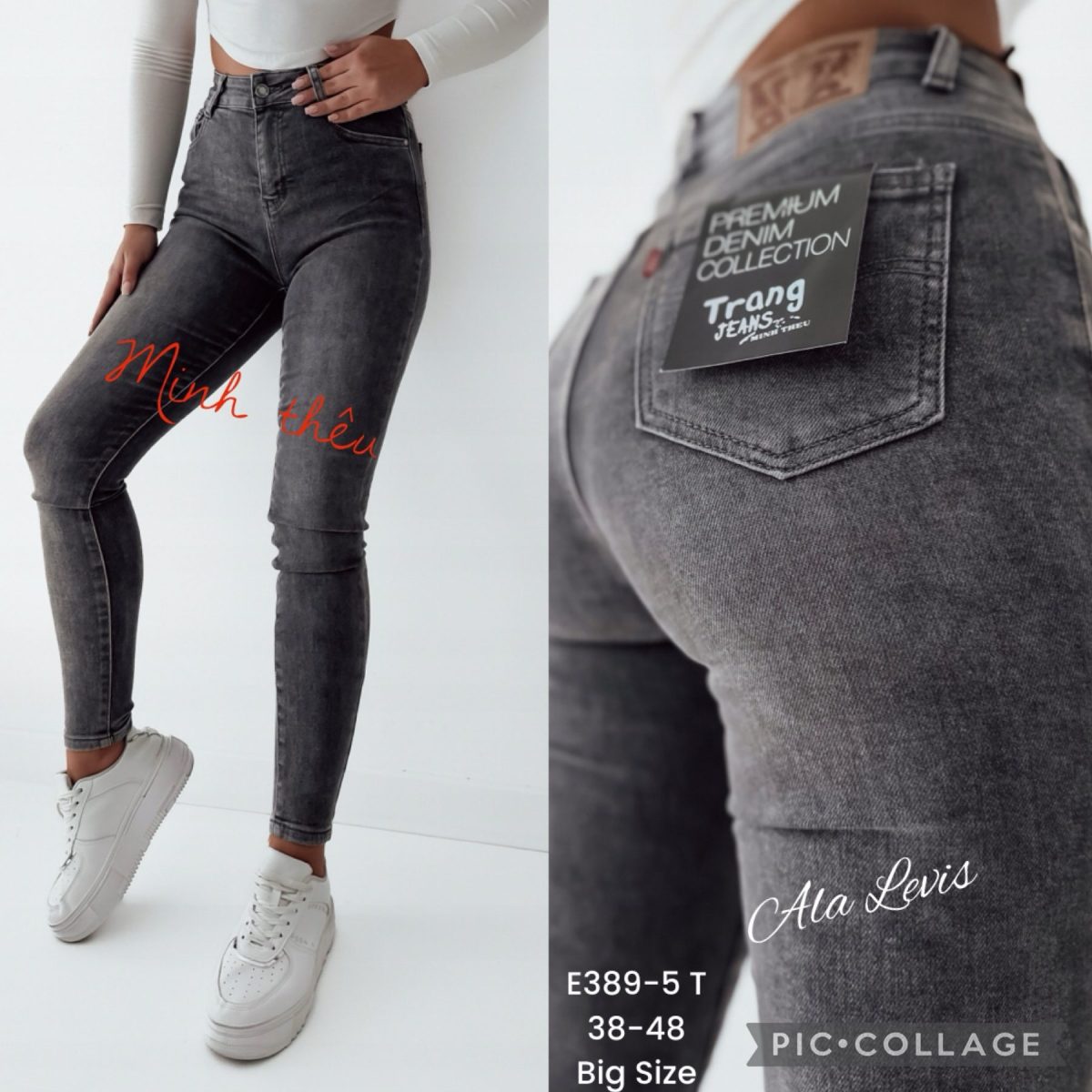 Jeansy Damskie _size 38-48_ paczka 10szt_ 5576465