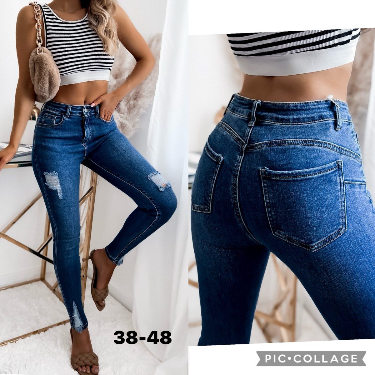 Jeansy Damskie _size 38-48_ paczka 10szt_ 5576466