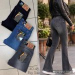 Jeansy Damskie  _size 40-48_ paczka 10szt_1KOLOR 5576470