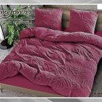 Komplet pościeli z super tkaniny o fakturze miękkiego koca – mikrofibry welurowej_ 3 Częściowy Rozmiar : 160/200cm 9370504