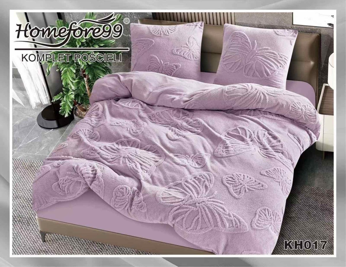 Komplet pościeli z super tkaniny o fakturze miękkiego koca - mikrofibry welurowej_ 3 Częściowy Rozmiar : 160/200cm 9370506