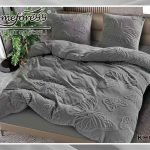 Komplet pościeli z super tkaniny o fakturze miękkiego koca – mikrofibry welurowej_ 3 Częściowy Rozmiar : 160/200cm 9370507