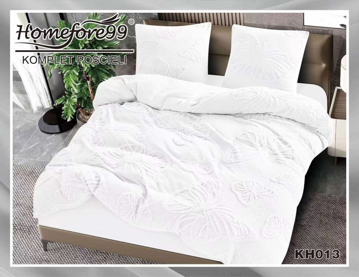 Komplet pościeli z super tkaniny o fakturze miękkiego koca - mikrofibry welurowej_ 3 Częściowy Rozmiar : 160/200cm 9370511