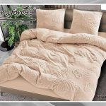 Komplet pościeli z super tkaniny o fakturze miękkiego koca – mikrofibry welurowej_ 3 Częściowy Rozmiar : 160/200cm 9370513