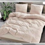 Komplet pościeli z super tkaniny o fakturze miękkiego koca – mikrofibry welurowej_ 3 Częściowy Rozmiar : 200/220cm 9370519