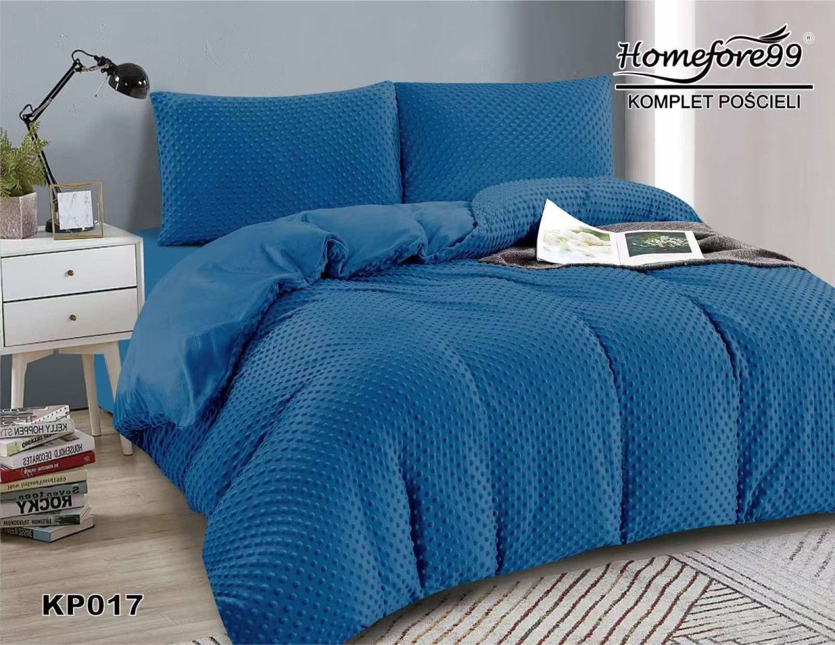 Komplet pościeli z super tkaniny o fakturze miękkiego koca - mikrofibry welurowej_ 3 Częściowy Rozmiar : 200/220cm 9370527
