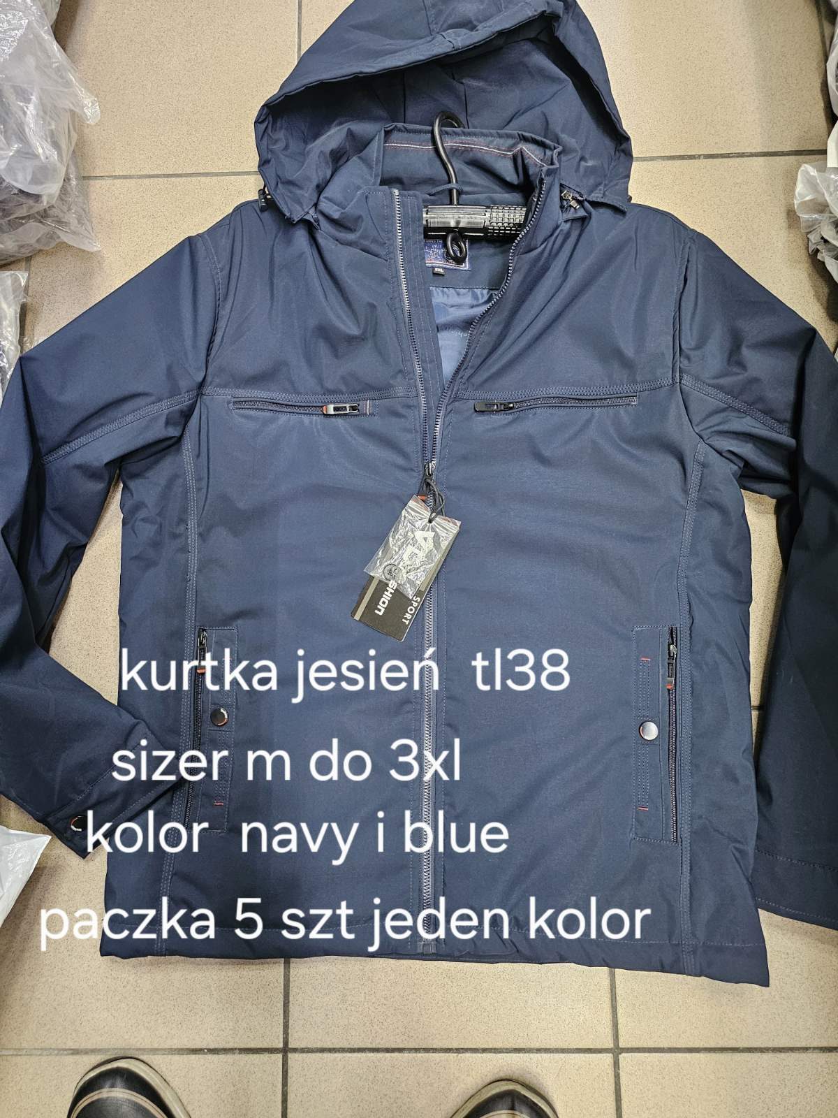 Kurtki MĘSKA_size m-3xl_ paczka 5 szt_1kolor 3569301