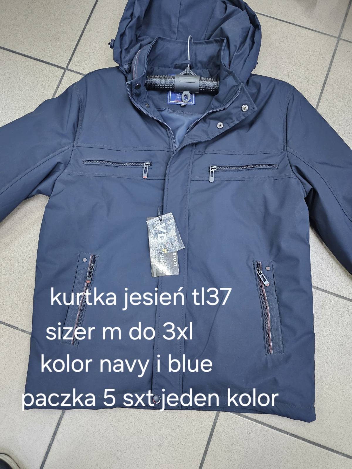 Kurtki MĘSKA_size m-3xl_ paczka 5 szt_1kolor 3569302